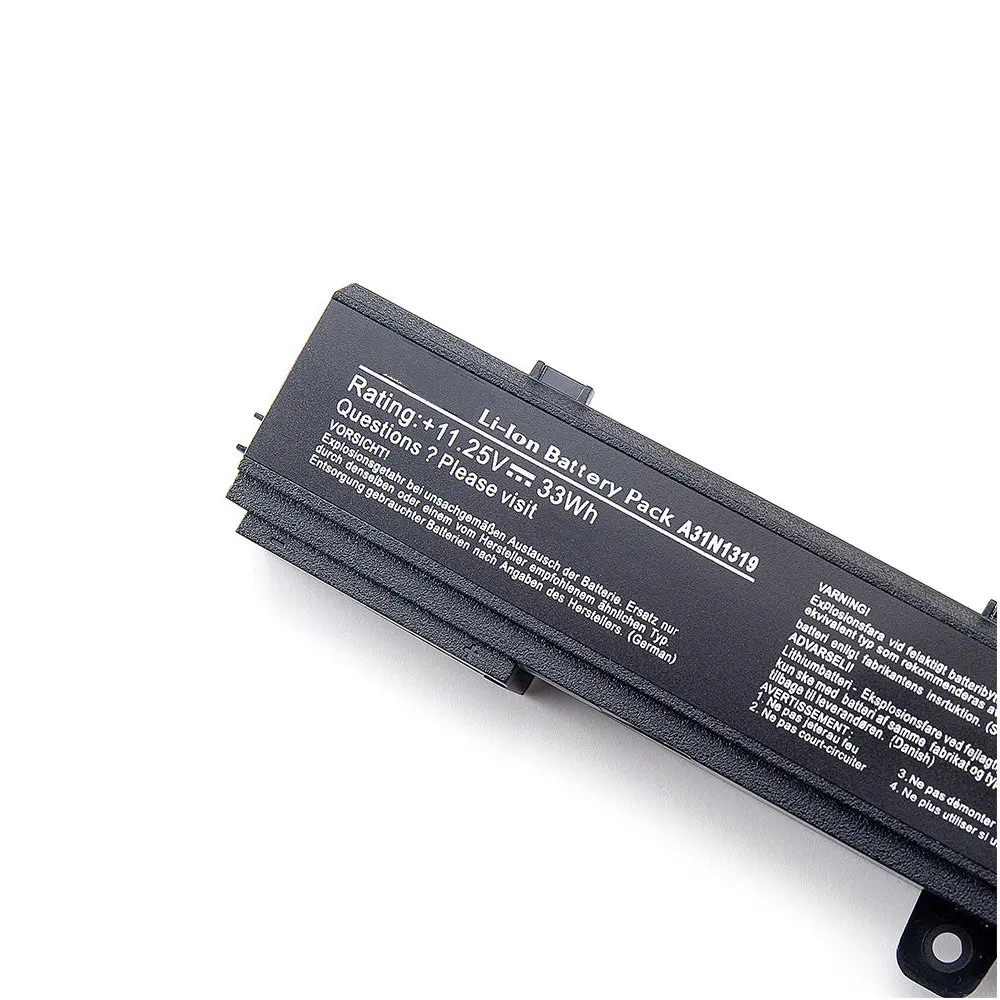 NEW A31N1319 A41N1308 Laptop Battery For Asus X451 X551 X451C X451CA X551C X551CA X551M X551MA A31LJ91 0B110-00250100