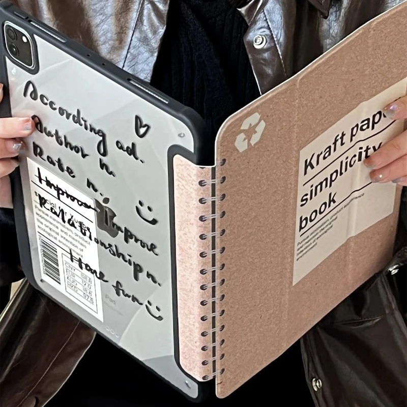 

Cute Notebook For IPad Pro 2024 Air 3 4 5 For IPad 5/6/7/8/9 Case 8.3/9.7/10.2/10.5/11/12.9/13 Inch For Mini 6/7 Case Sleeve