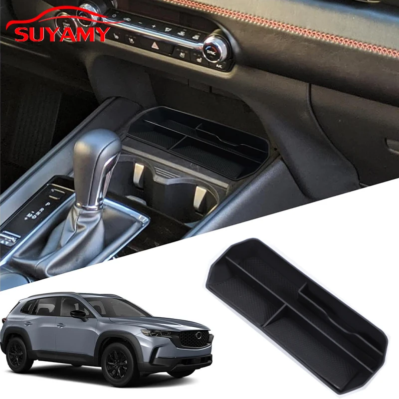 

ABS Car Central Console Storage Box Holder Interior Organizer Glove Tray For Mazda CX-50 CX50 2023 2024 Accessories