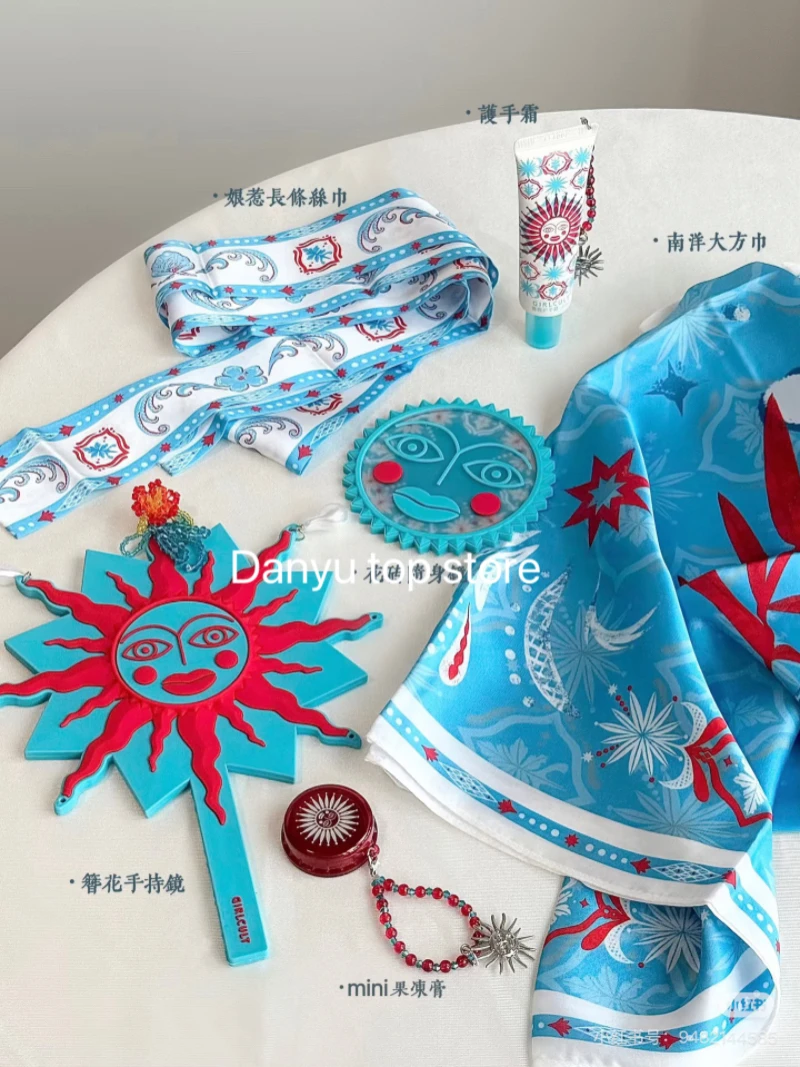 Girlcult Nanyang Holiday Series Mirror Makeup Mirror Peripheral Items Hair Band Handkerchief