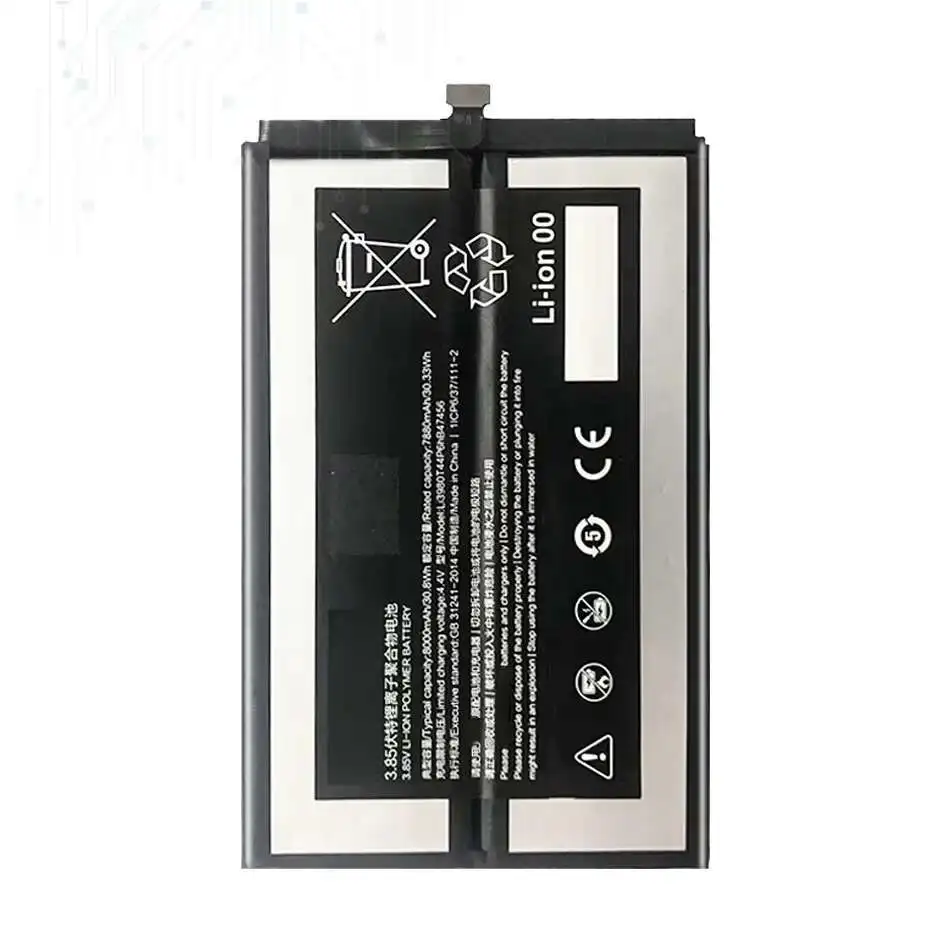 

Долговечный аккумулятор для планшета Zte Nubia li3980t44P6hB47456, 8000 мАч, надежная замена