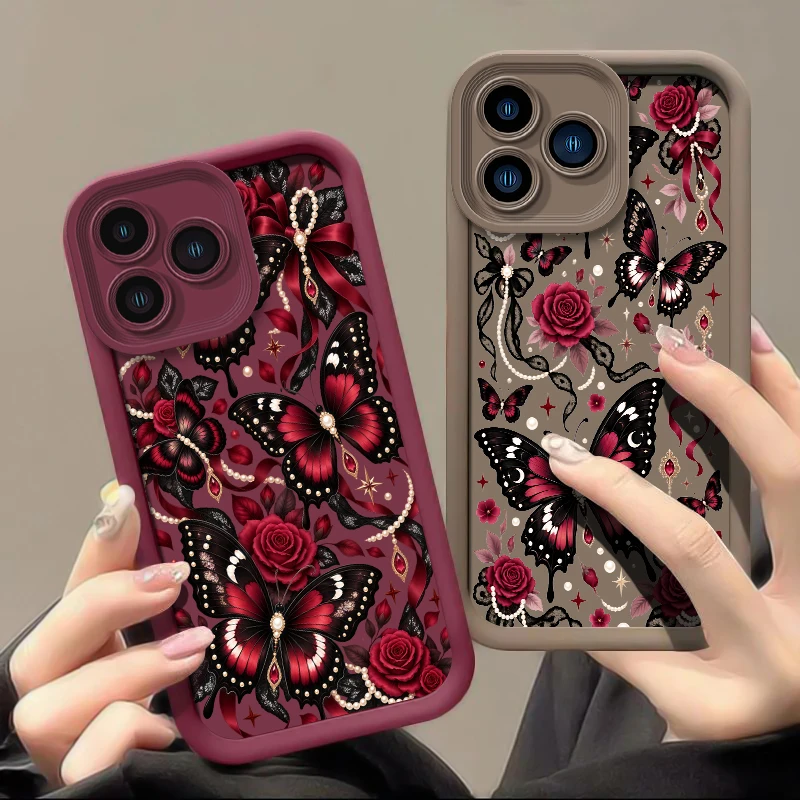 Flower Cute Butterfly Print Phone Case For Tecno Spark 50 20 40 Pro Plus 10C 20C 30C 40C 6 GO 2025 Lens Protect Matte Cover Capa