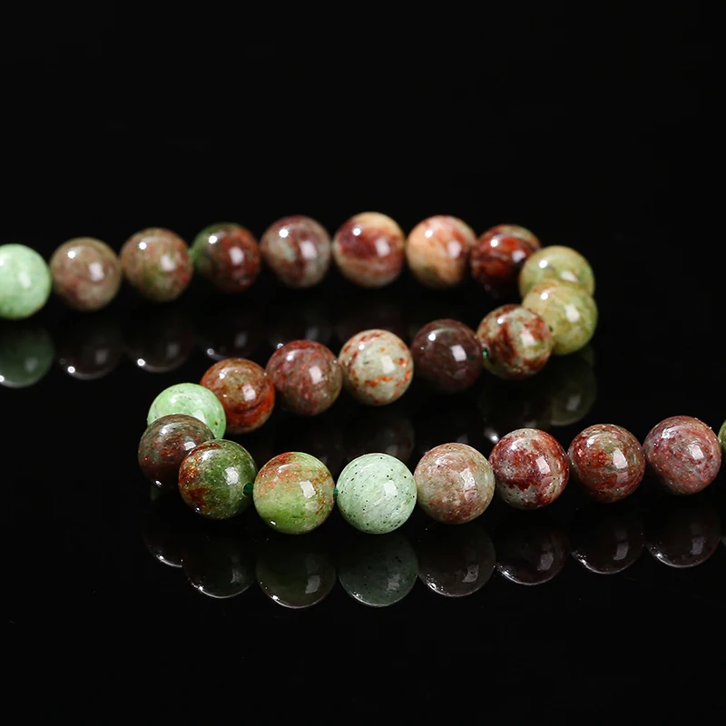 4 6 8 10mm Natural Green Colored Stone Beads Round Loose Spacer Bead For Jewelry Making Diy Necklace Bracelet Accessory Finding