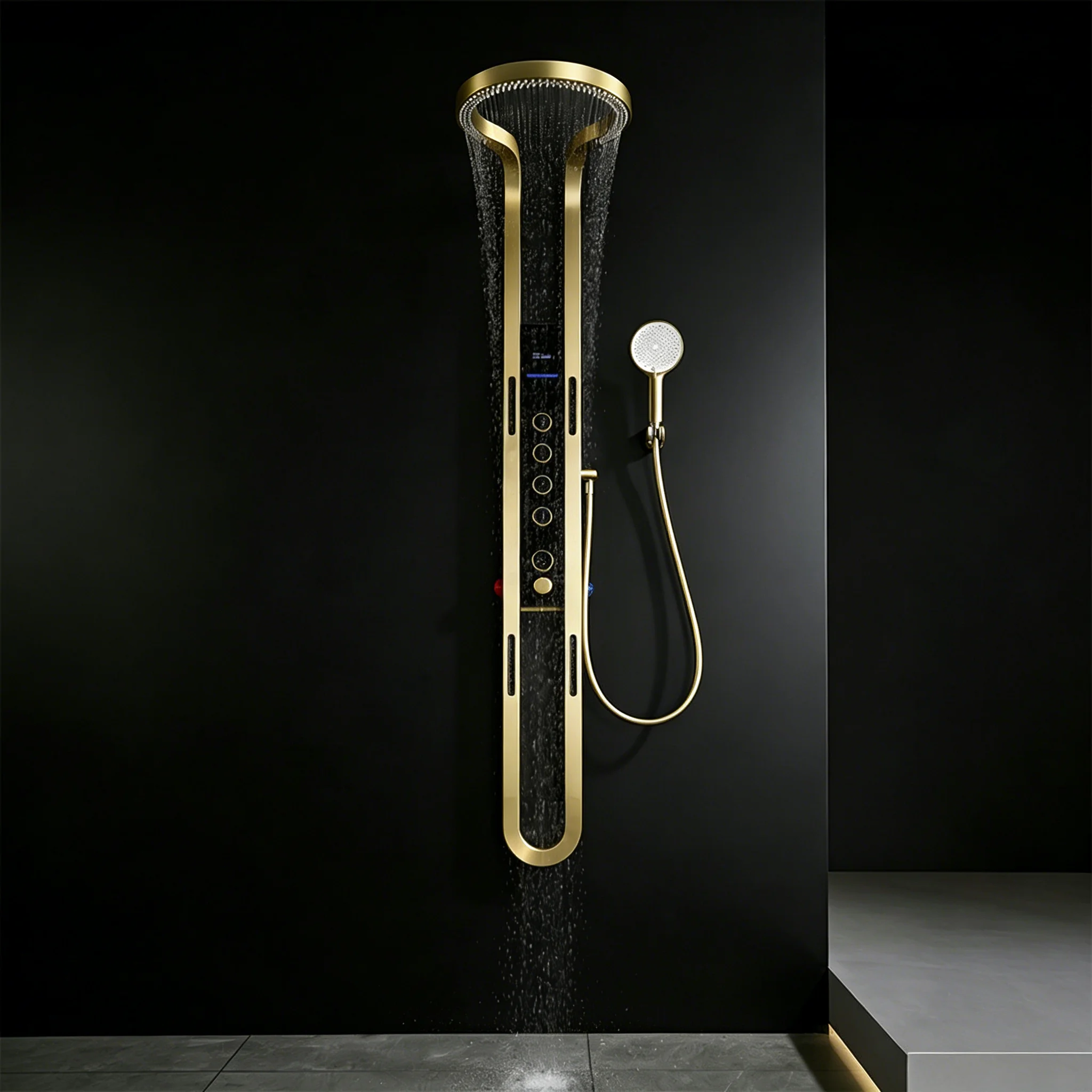 Luxury Shower System Stainless Steel Shower Head Column Robinet Colonne De Douche Complet Avec Mitigeur
