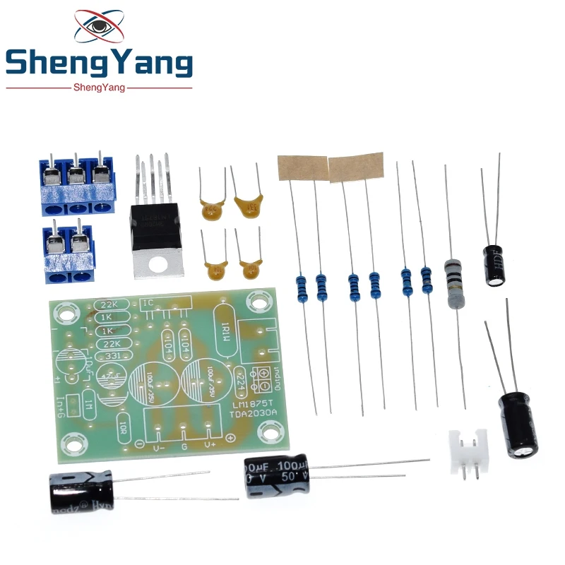 TZT LM1875T mono boom level power 30W amplifier board speaker power amplifier PCB production DIY kit LM1875