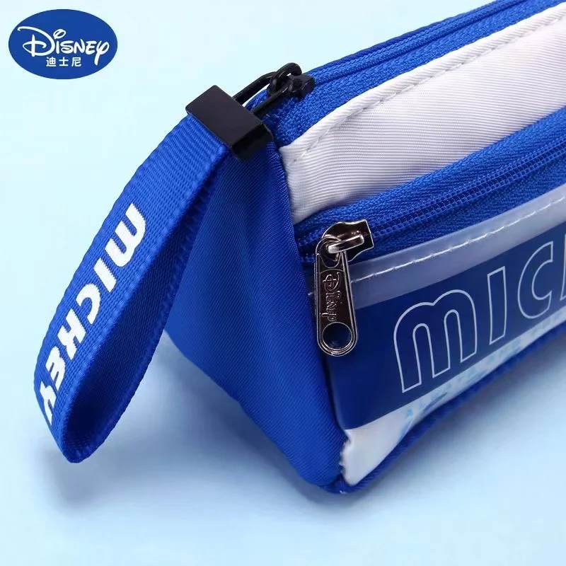 Disney's New Mickey Pen Bag Cartoon High Appearance Storage Box Double Layer Large Capacity Storage Box Gift