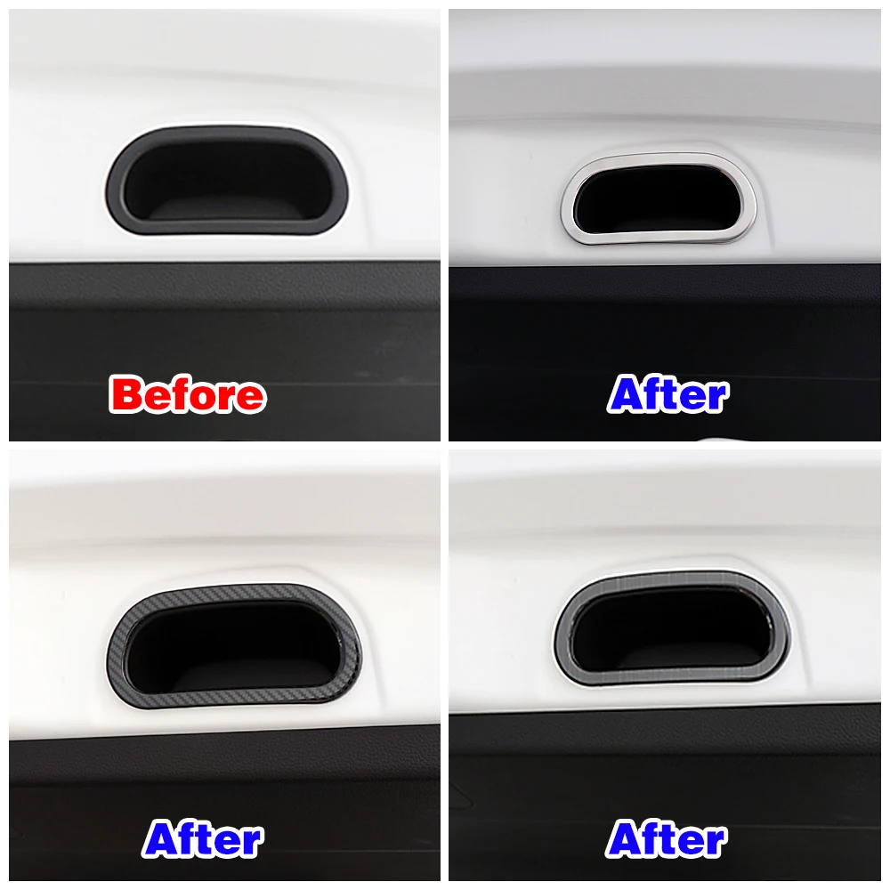 Interior Accessory For Haval Jolion 2021-2024 Car Trunk Handle Frame Trim Panel Strip Color Change Decoration Refit Sticker