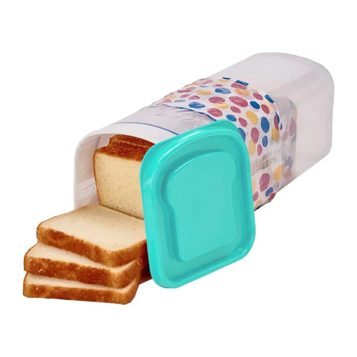 Dry and Fresh Food Storage Box Rectangular Bread Box Kitchen Transparent Cake Container Packaging Box Bread Partner