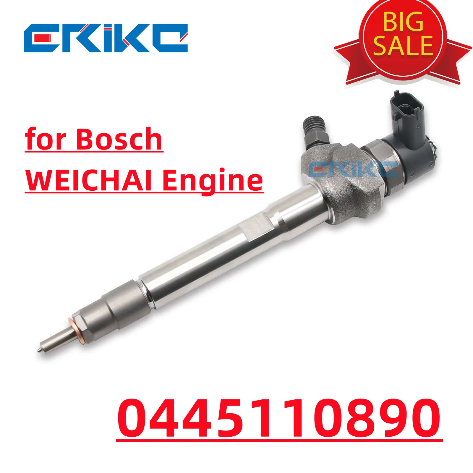 ERIKC 0445110890 Common Rail Diesel Fuel System 0445 110 890 0 445 110 890 Diesel Fuel Injector for Bosch WEICHAI Engine