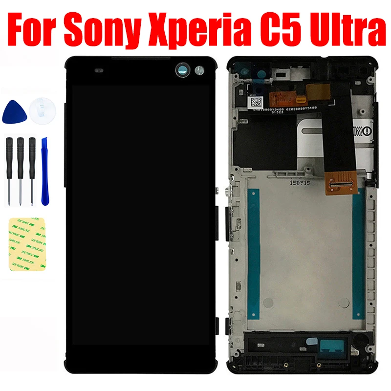 LCD for SONY Xperia C5 Ultra Dual E5506 E5533 E5563 E5553 LCD Display Screen Matrix Touch Screen Digitizer Sensor Panel Assembly