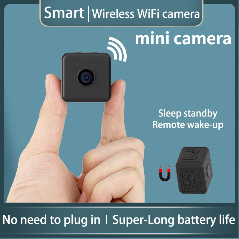 NEW Mini Camera Wireless WiFi Remote Monitor Camera Tiny Home IP Camera No Need to Plug in Super-long Battery Life