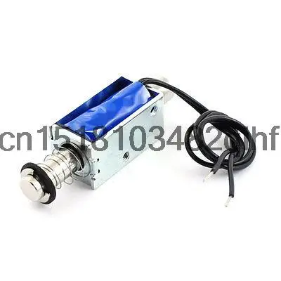 12V 1A 12W 25% 5mm 40g Push Pull Spring Plunger DC Solenoid Electromagnet