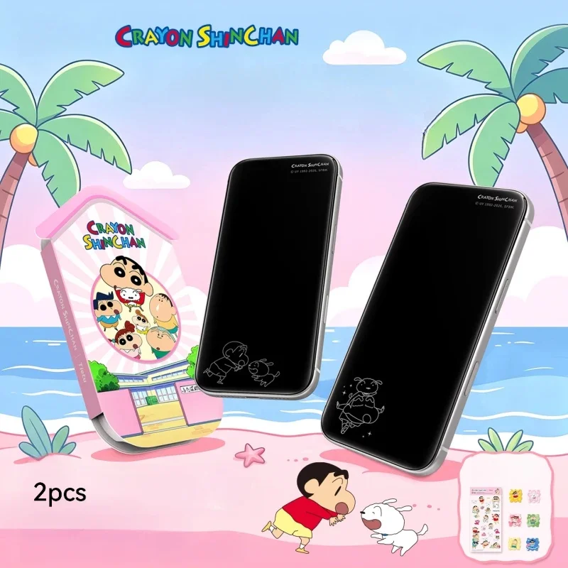 Cartoon Cartoon Crayon Shin-Chan invisable Screen Protector for iphone 18 Pro Max 17 16 15 Cute Anime Tempered Glass Protective Film New - Aliexpress Deal