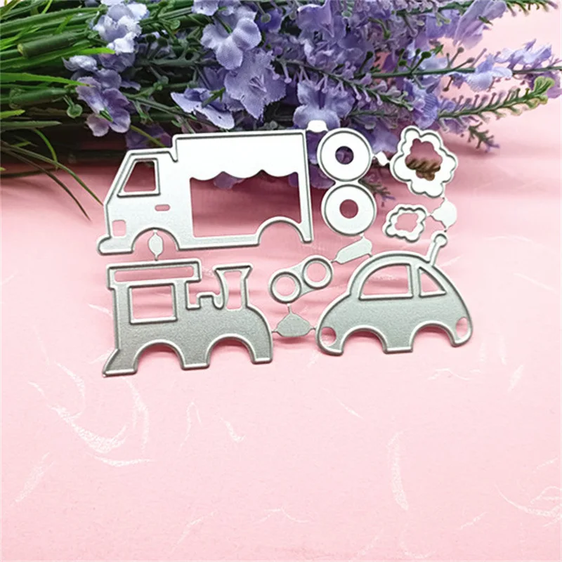 Cute Car Cutting Dies Embossing Scrapbook Papercutting Greeting Cards Knife Mold Decorative Crafts Punch Stencil