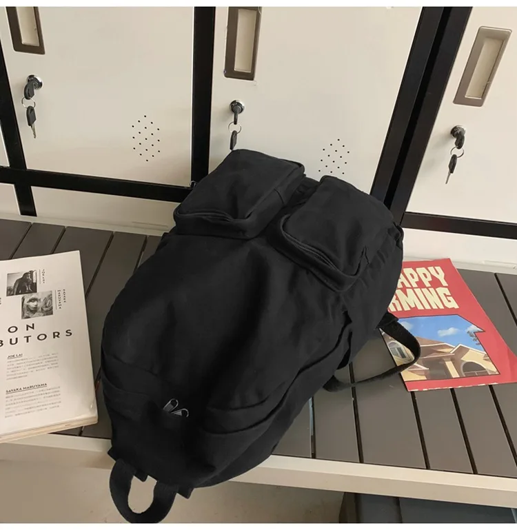 Women's Large Capacity Casual Canvas Multi-Layer Backpacks Fashionable Knapsacks Travel School Bag for Outdoor Camping Hiking