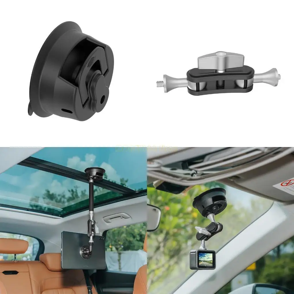 

F62C Автофон Mount Mount Super Suction Cup держатель телефона вытягивает рука для автомобильной панели приборной панели