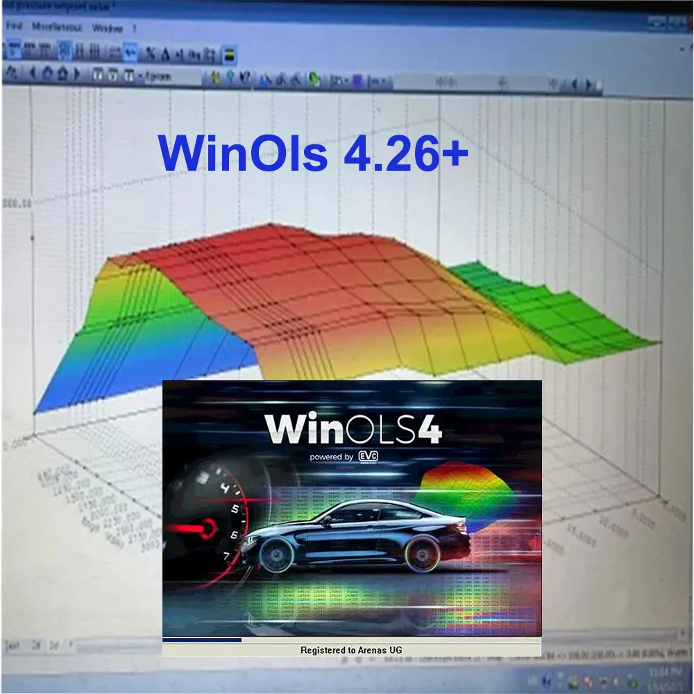 Winols 4.7 + Winols 4.51 + Winols 4.26 met complementen, volledige geactiveerde sleutel, OBD2 scanner software