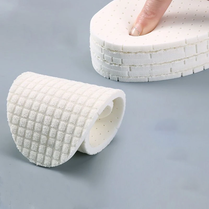 

1 пара латексных мягких стельок для обуви, высокоэластичные впитывающие пот дышащие стельки, подушечки для бега, подушечки для обуви для ног