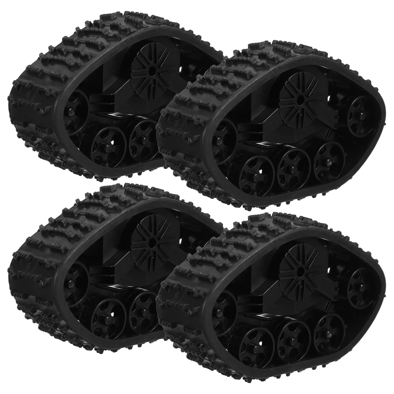 

4Set Rc Crawler Tyre Set Wheel for Snow Mud Rough Terrain Strong Traction Shock Absorption DIY Assembly Crawler Rc
