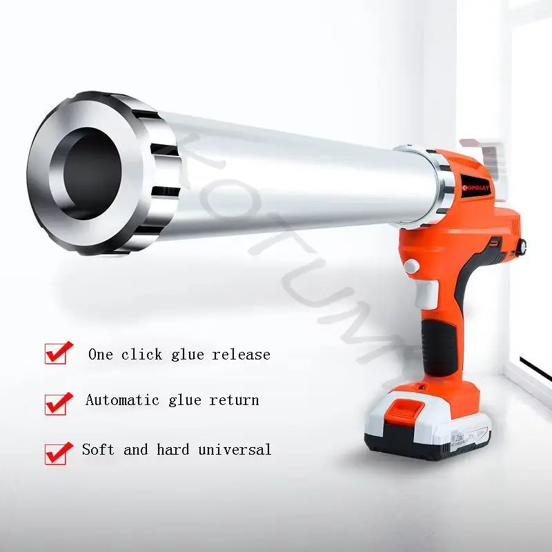 Portable Rechargeable Handheld Glue Gun Battery Powered Cordless Electric Glass Sealant Caulking Gun Multifunctional