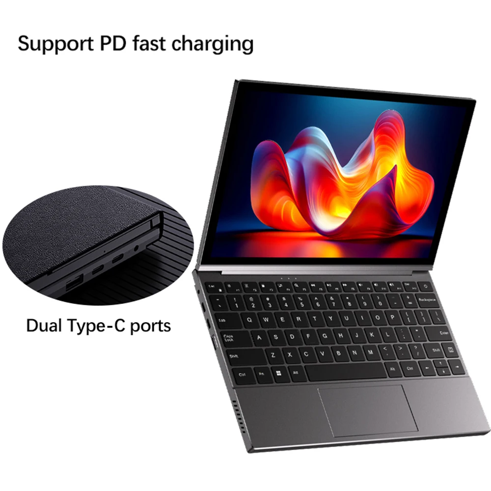 كمبيوتر محمول بشاشة لمس 10.95 بوصة Intel i5-1250P DDR4 32GB SSD 2TB التعرف على الوجه جهاز لوحي صغير محمول Windows 11 WiFi6