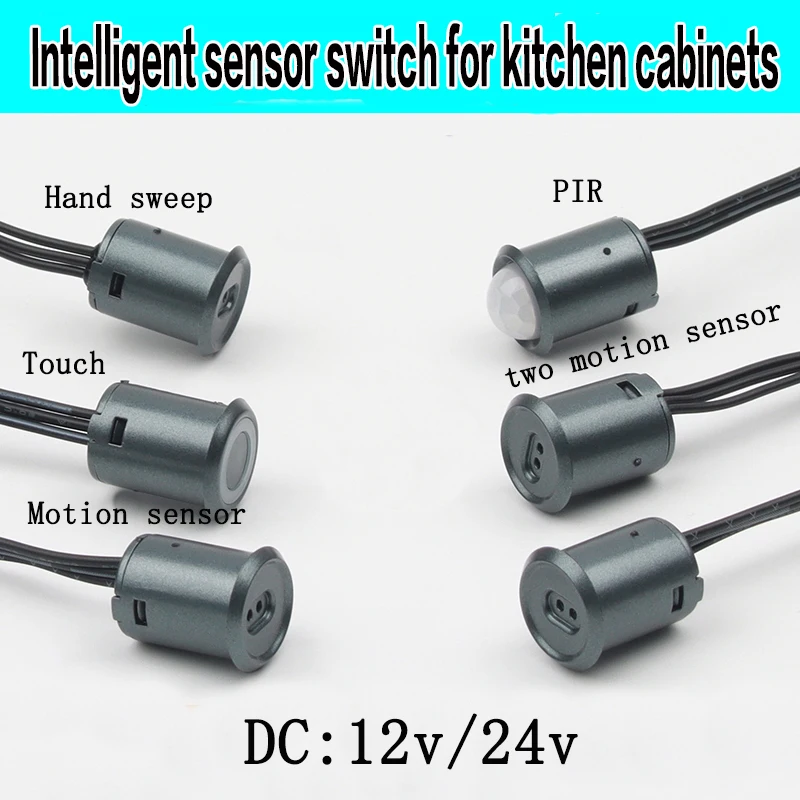 DC12v/24v touch switch with dimming function, hand-scan sensor door control, suitable for cabinet sensor switches