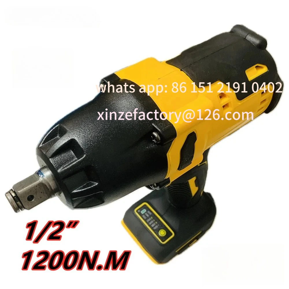 مفتاح ربط كهربائي قابل للتخصيص بدون فرش، مفتاح ربط 1/2 بوصة، عجلة سيارة لإزالة الحفر