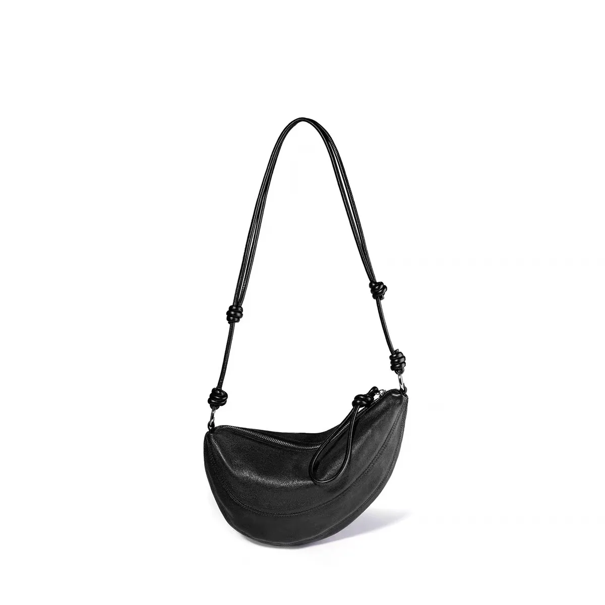 Female 2024 New Minimalist and High-end Design, Niche Design, Fashionable Single Shoulder Crossbody Dumpling Bag