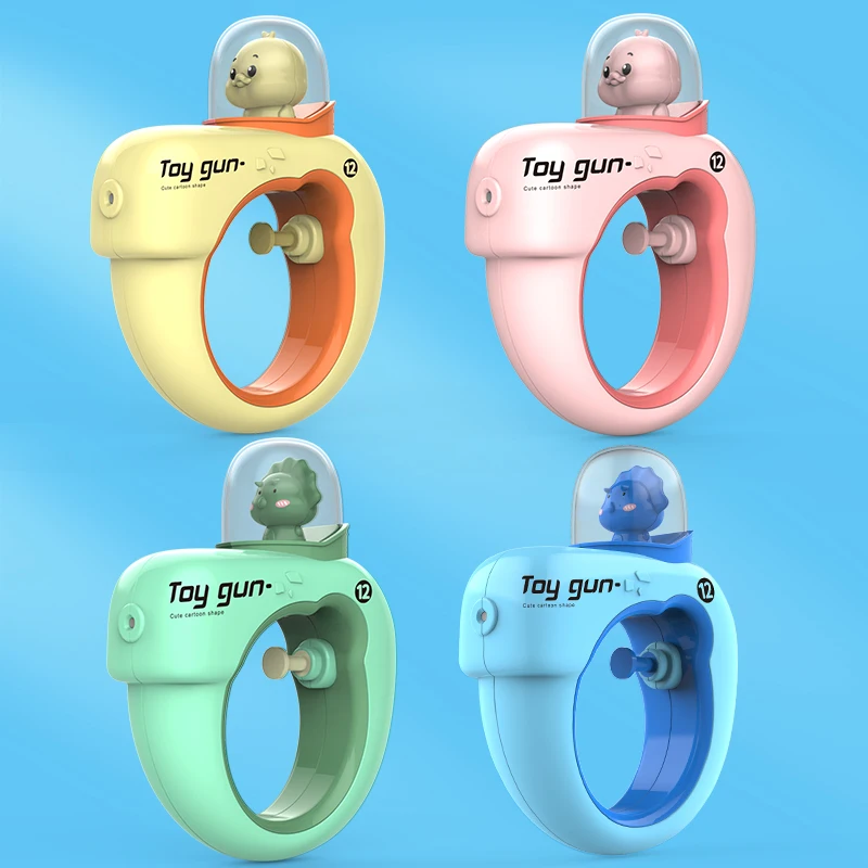 Mini Cartoon Press Water Gun Sprinkler Spray Toy Guns Animal Duck Dinosaur Outdoor Swimming Water Battle Gun Zabawka do kąpieli dla dzieci