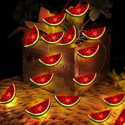 2M 20Led Watermelon Decor String Lights Fruit Night Led Lights Battery Powered for Outdoor Summer Home Party Decoration Supplies