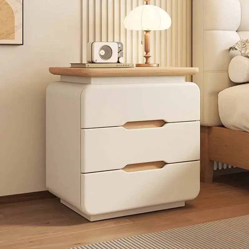 منضدة صغيرة كورية حديثة إسكندنافية بسيطة منضدة أوروبية جمالية مخفية للتخزين أثاث غرفة نوم Mesa De Noche #5