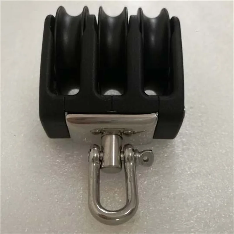 เรือใบเรือบด 35 มม.1 3/8 "Triple Swivel Shackle Block เรือขนาดเล็กบล็อก Master BP-3505F