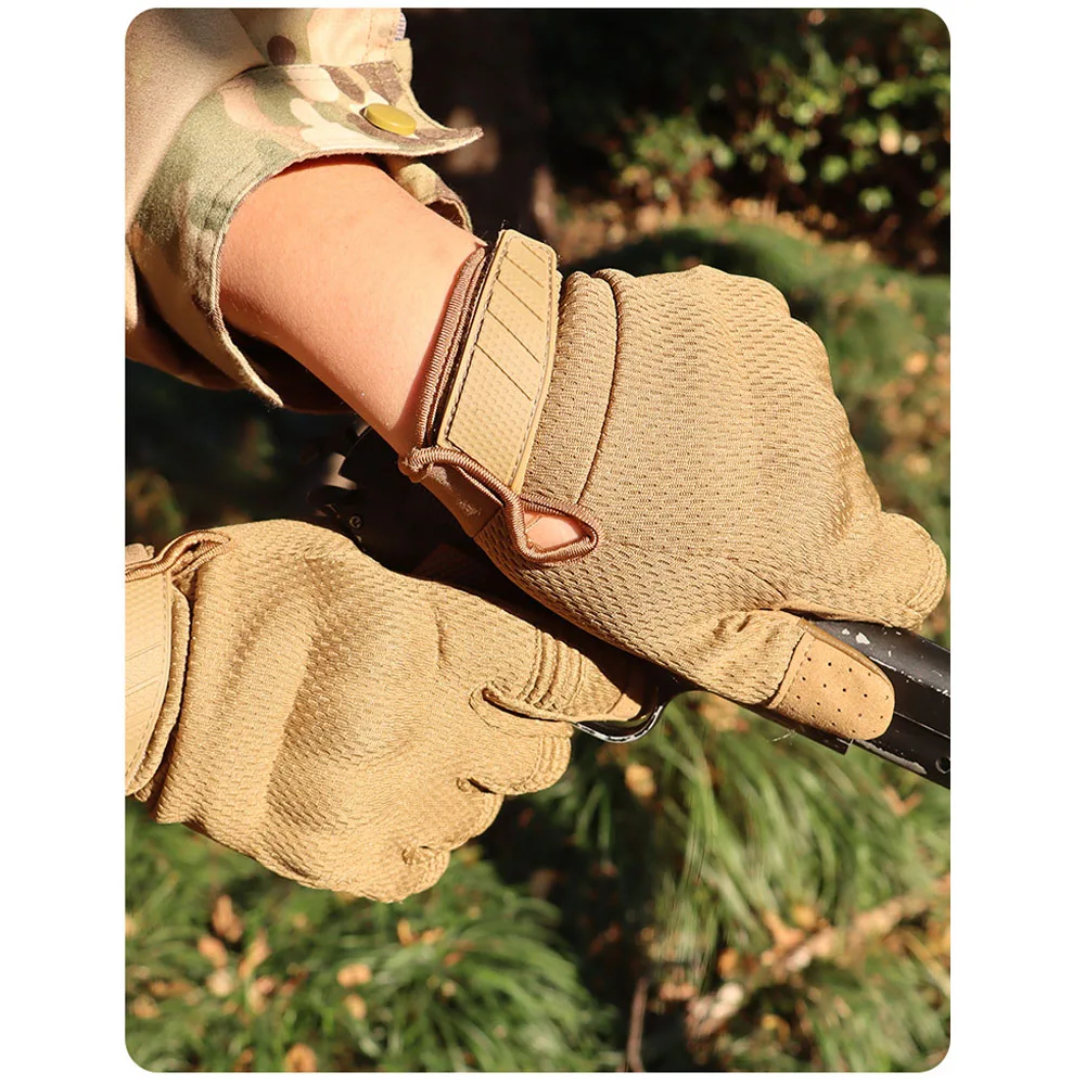Taktische Touchscreen-Vollfingerhandschuhe für Herren, kompatibel mit Kampfschießen, Jagd, Outdoor-Sport, Arbeit, Fäustlinge – Detail 10