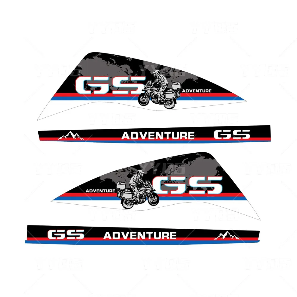 Motorcycle Handguard Shield Sticker Decal For R1250GS R 1200GS Adventure F850/750/650GS g310gs F900 XR 40 Years Triple Black