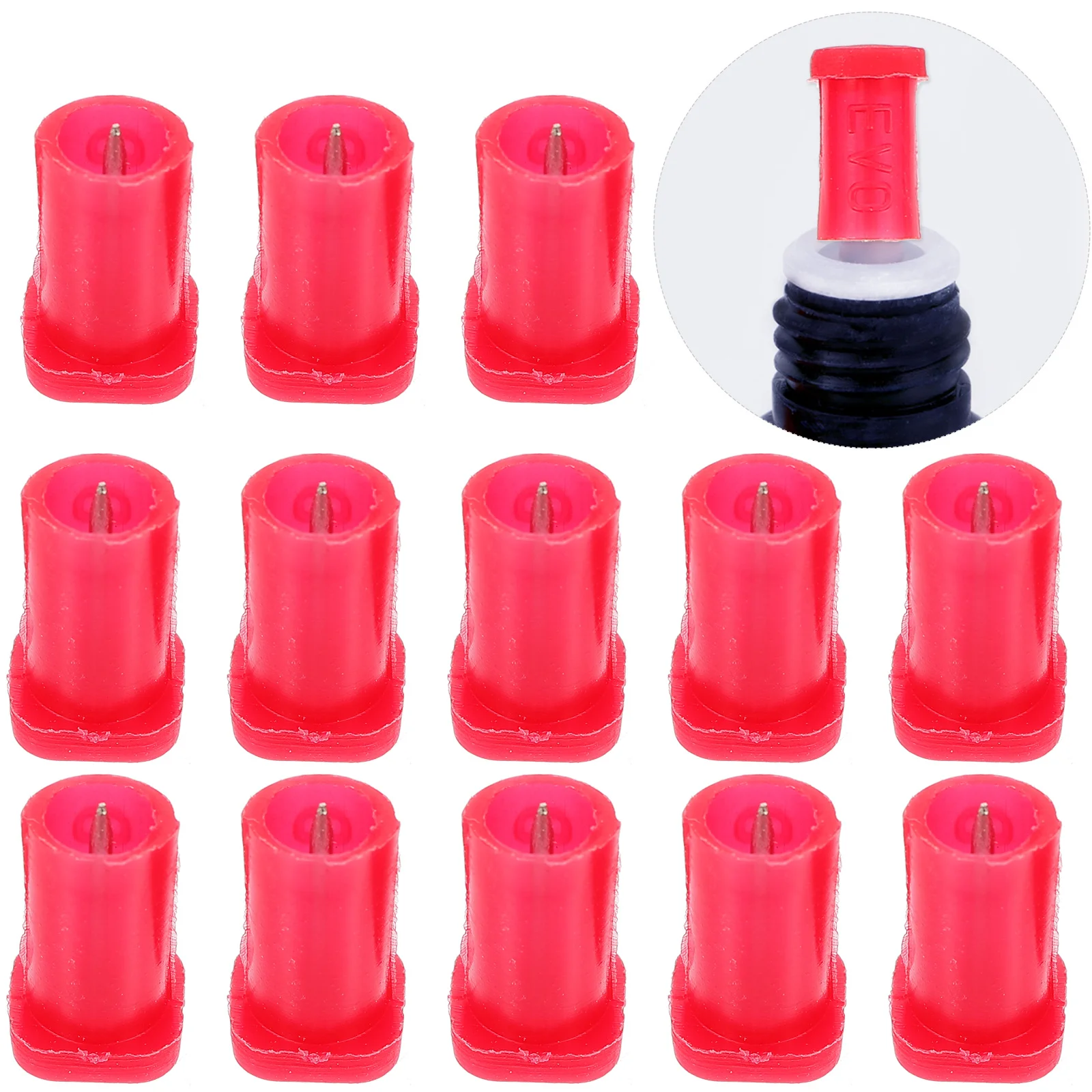 

40Pcs Eyelash Glue Bottle Needles Nozzle Caps Replacement Heads Anti-Blocking Lash and Salon Supplies Glue Bottle Needle