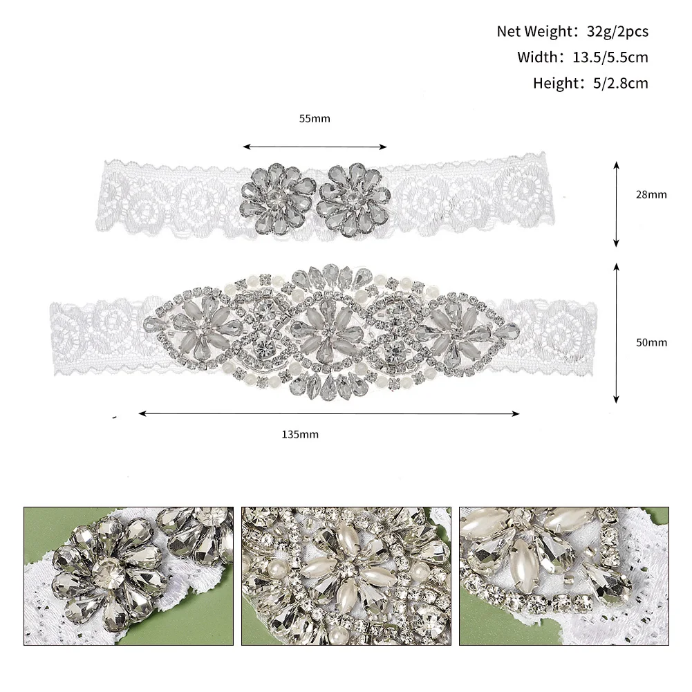 Fashion Bridal Leg Band Premium Luxury Crystal Leg Chain Girls Handmade Jewelry Rhinestone Garter Wedding Jewelry Accessories