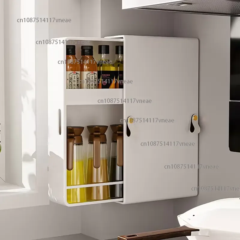 Japanese Narrow Style Wall Mounted Kitchen Storage Pull Out Durable Slide Out Spice Racks Organizer