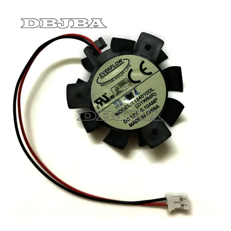 Wentylator dla ASUS HD4550 HD5570 EAH6450 GT620 GT730 wentylator karty graficznej T124010DL 37mm 12V 0.1A