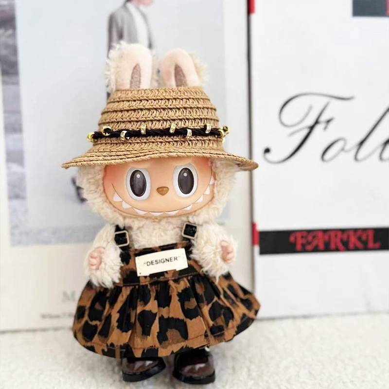 

Doll Clothes Accessories for 17cm Labubu Dolls Baby Doll Lovely Pajamas With Eye Mask Stuffed Cotton Toy for Korea Star Kpop EXO