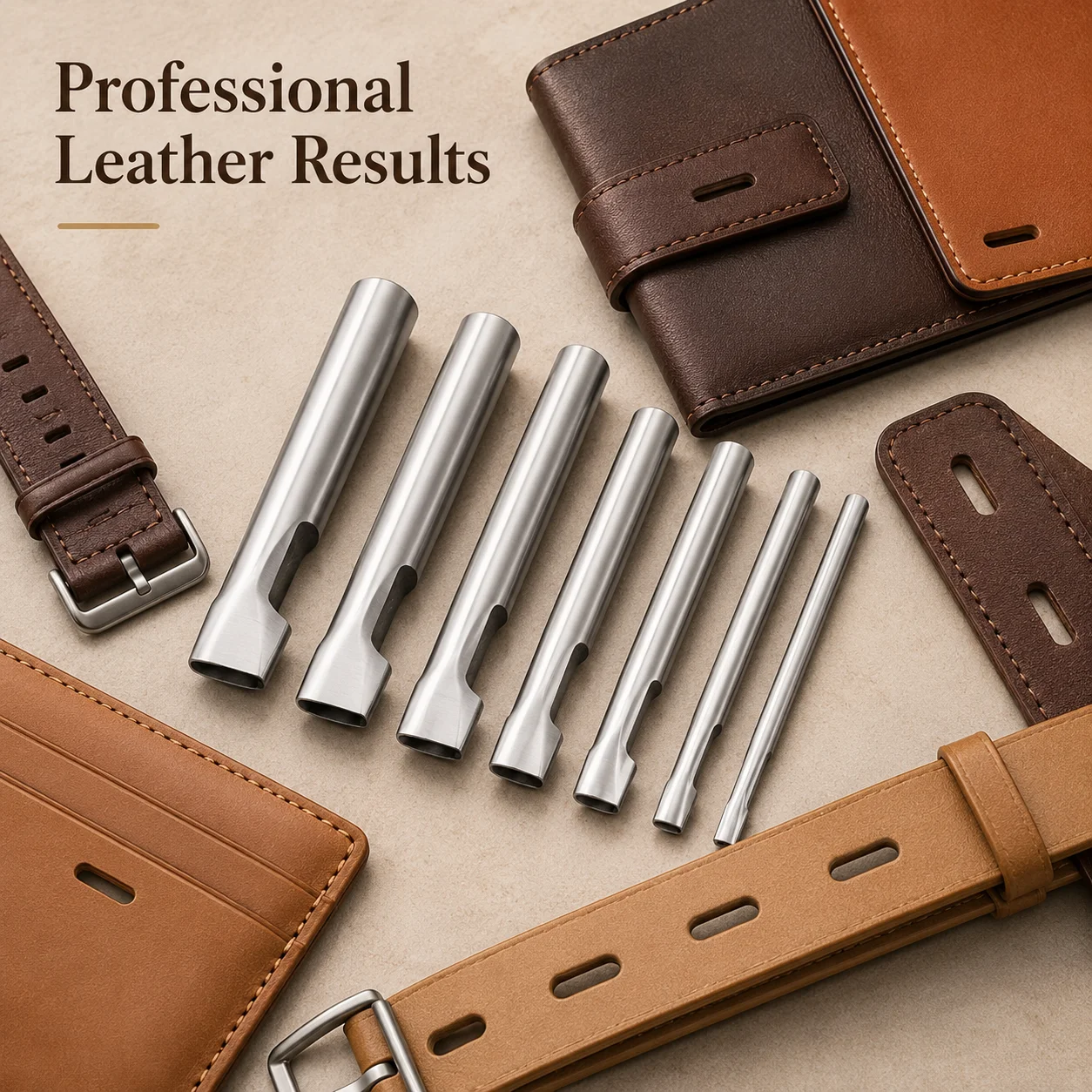 Leather Flat Punch DIY Leather - đánh giá và giá Leather Punch Revolving