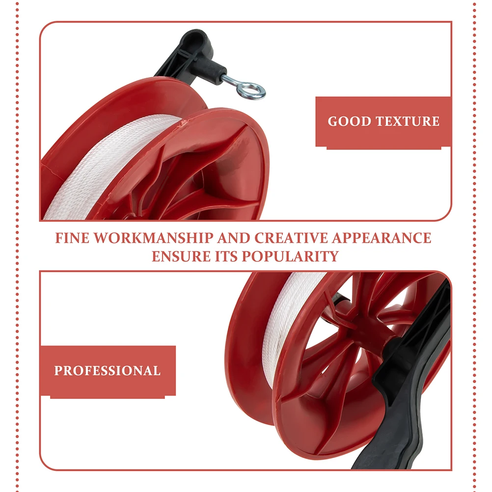 

2pcs Accessories Compact Lightweight Kids Red Spool Kite String Winder Beach Kite String Winder Park Practical