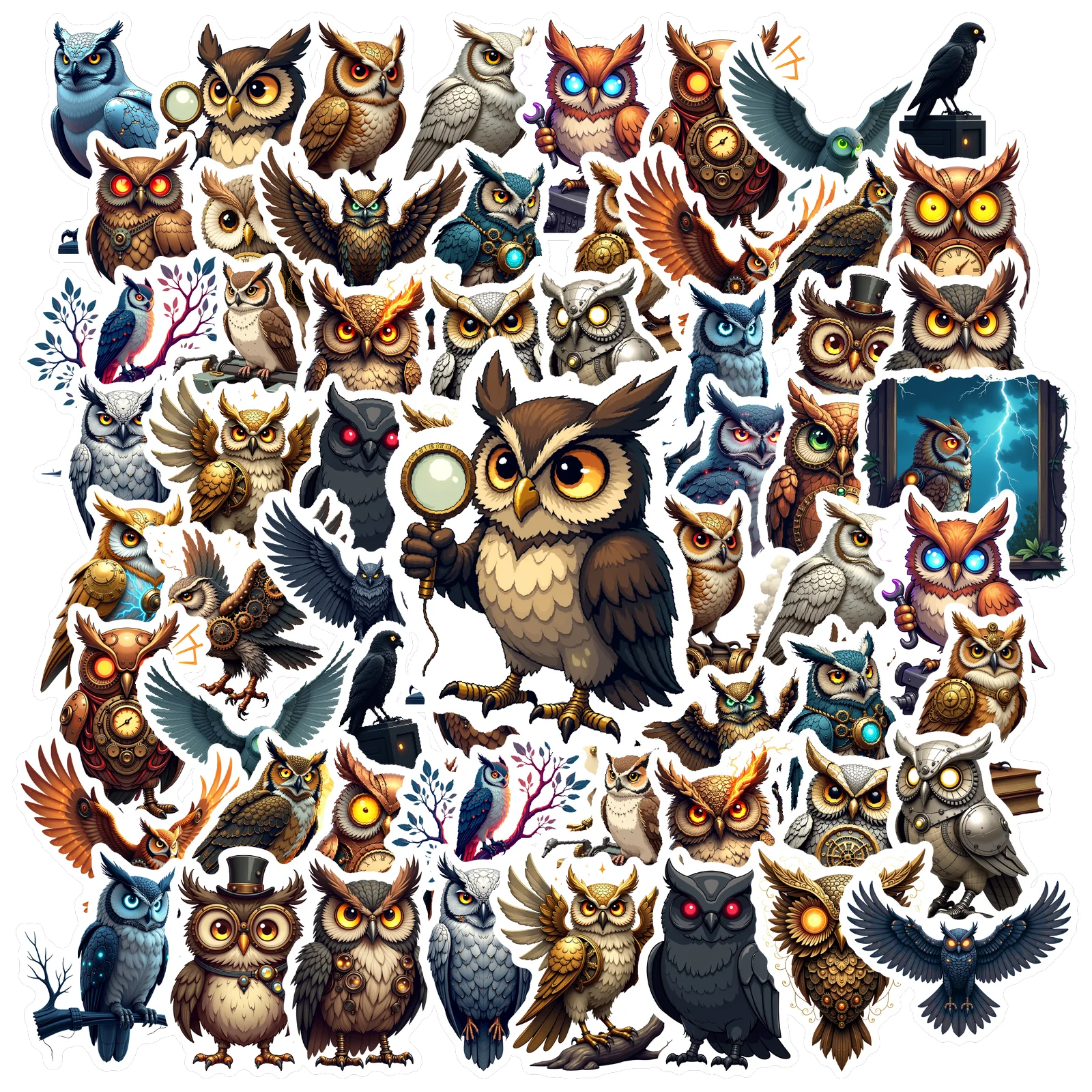 35pcs-100pcs Realistic Stickers Vintage Teacher Reward Stickers Animal Stickers For Car Sticker Laptop Phone