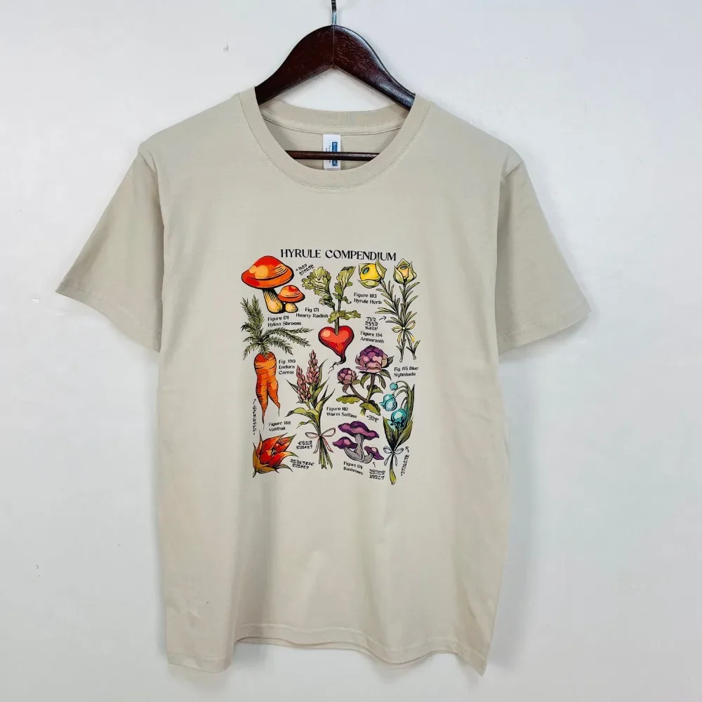 Zelda Breath of The Wild TShirt Women Hyrule Compendium Korok VideoGame Plant Lover Gift Cotton Unisex Gaming Tee Women Clothing