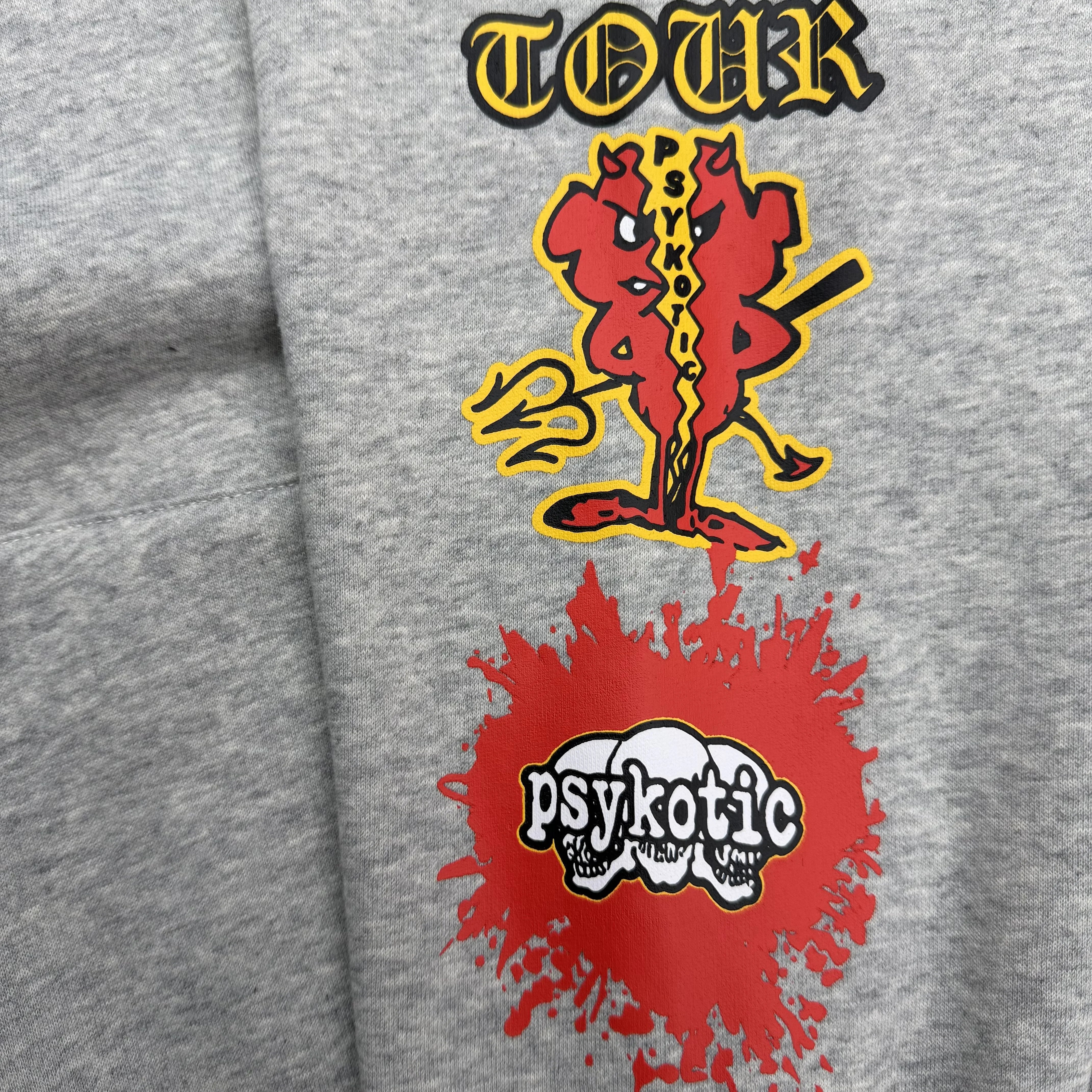 New Men 2026 Osamason Psykotic Skull Grey USA Tour Pullover