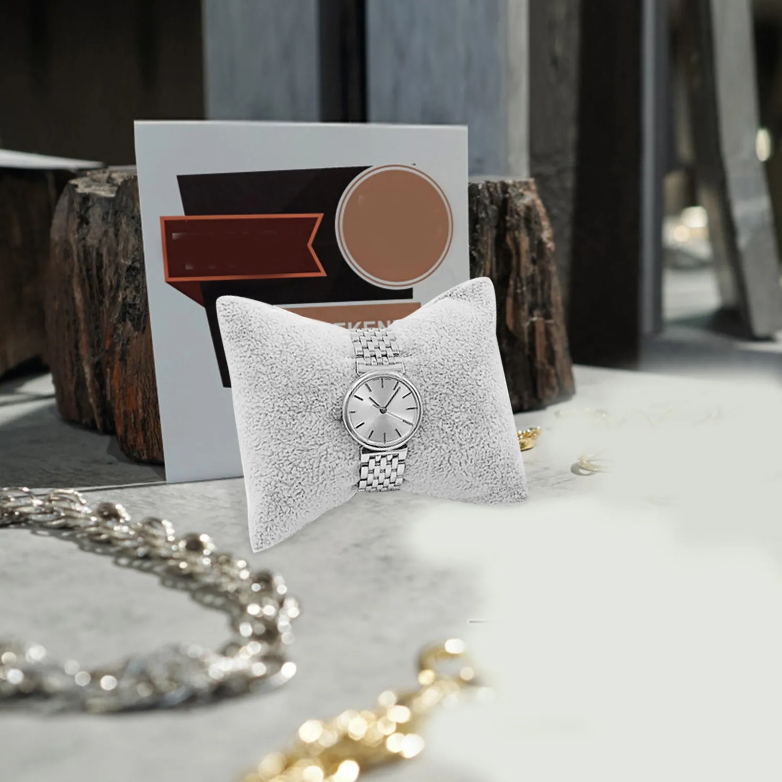 

4 шт., подушки для дисплея часов, мягкая квадратная подушка для хранения браслетов, держатель для ювелирных изделий, органайзер для часов, настольные подушечки для дисплея