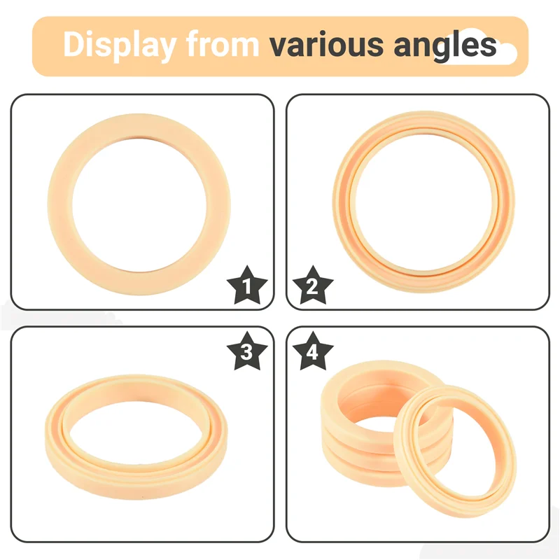Anillo de vapor de silicona de alta calidad, 4 Uds., junta de cabezal de grupo, piezas de 54Mm para máquina de café expreso Breville 878/870/860/840/810/500/450/S