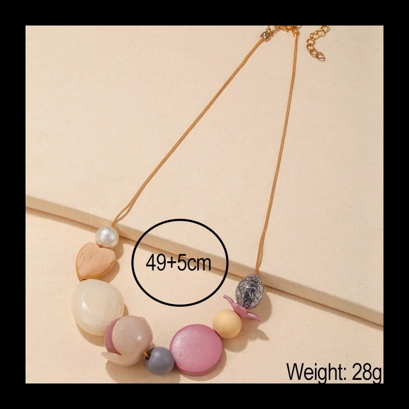 اليدوية الرجعية قلادة خشبية قلادة العرقية نمط مريلة قلادة المرأة المجوهرات