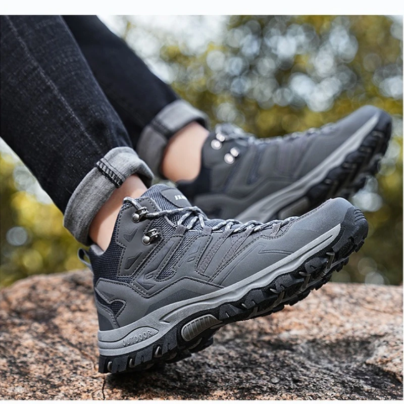 Botas de senderismo de caña alta para otoño/invierno, calzado deportivo unisex para escalada, trail running y senderismo al aire libre