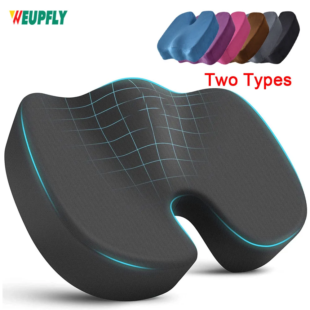 Seat Cushions for Office Chairs,Memory Foam Coccyx Cushion Pads for Tailbone Pain,Sciatica Relief Pillow,Correct Sitting Posture electric neck massager cervical pillow heating vibration massage back traction relax sleeping memory foam pillow spine support