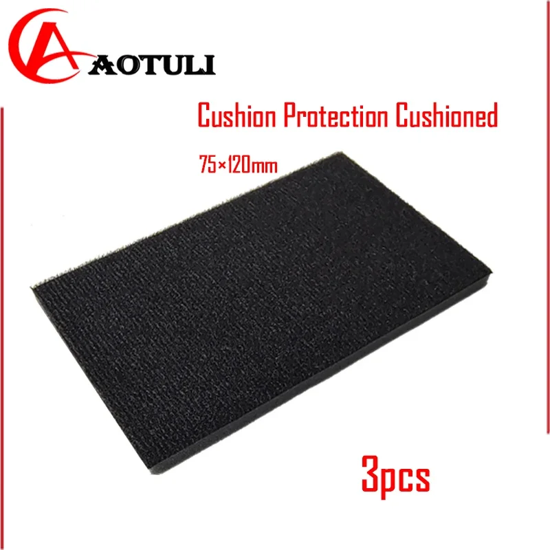 Cushion Protection Cushioned 75×120mm for Rectangular Sandpaper Machine Pneumatic Dry Grinder Tray Protection Cushioned